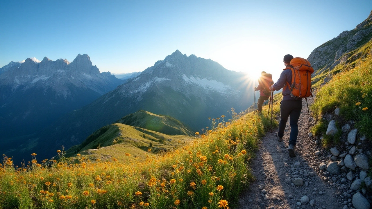 Как переводится и используется слово Climb в контексте пешеходного туризма