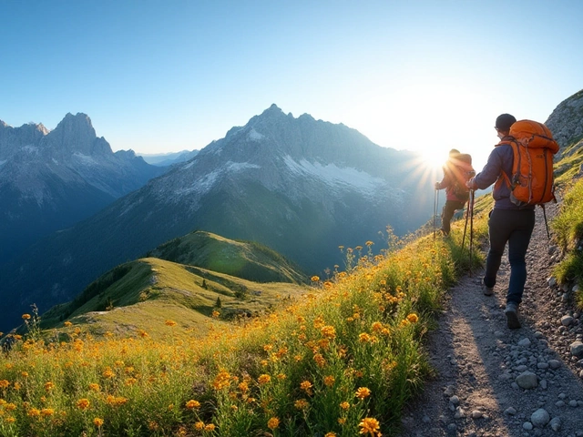 Как переводится и используется слово Climb в контексте пешеходного туризма