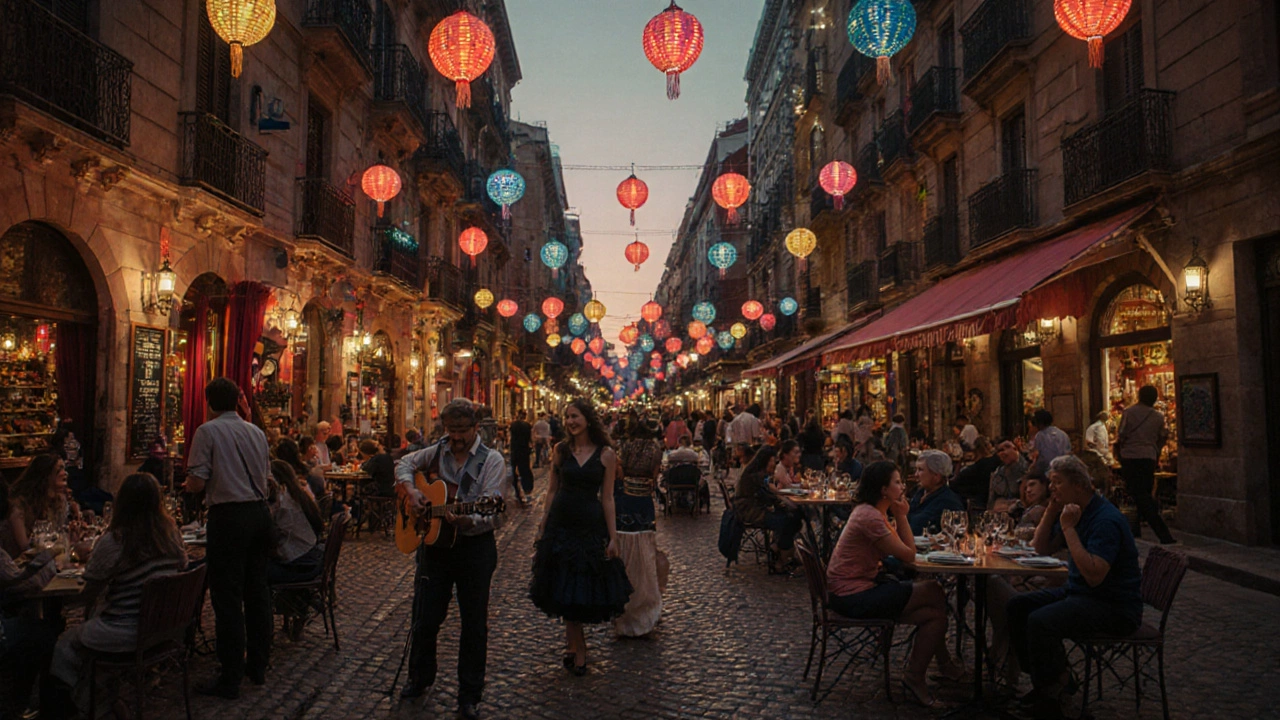 Жизнь в Готическом квартале Барселоны: тапас, музыка и огни улиц
